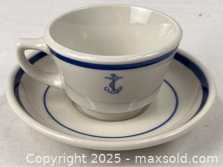 MaxSold Auction: Vintage Jackson and Shenango Navy Cups and Saucers - Campbell (California, USA) SHORT NOTICE PARTNER MANAGED Estate Sale Online Auction - Dell Ave.