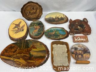 MaxSold Auction: Vintage Souvenir and Wood Display Plaques - Campbell (California, USA) SHORT NOTICE PARTNER MANAGED Estate Sale Online Auction - Dell Ave.