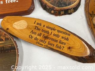 MaxSold Auction: Vintage Souvenir Wood Plaques and More - Campbell (California, USA) SHORT NOTICE PARTNER MANAGED Estate Sale Online Auction - Dell Ave.