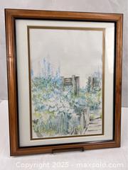 MaxSold Auction: Watercolor Art of a Garden Scene - Campbell (California, USA) SHORT NOTICE PARTNER MANAGED Estate Sale Online Auction - Dell Ave.