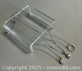 MaxSold Auction: (3) 925 Silver Necklaces - Marked  - Toronto (Ontario, Canada) PARTNER MANAGED Reseller Online Auction - Queen Street Wt.