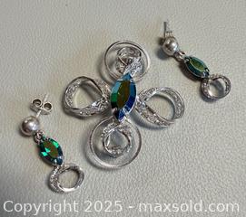 MaxSold Auction: 925 Silver Brooch & Earrings Set in Original Box - Marked  - Toronto (Ontario, Canada) PARTNER MANAGED Reseller Online Auction - Queen Street Wt.