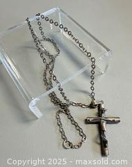 MaxSold Auction: Abstract Mexico 925 Silver Cross Pendant - Marked  - Toronto (Ontario, Canada) PARTNER MANAGED Reseller Online Auction - Queen Street Wt.