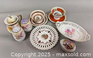 MaxSold Auction: Antique European Hand Painted Porcelain Teacups, Bowls & More (Ravoire, Rococo & More)  - Toronto (Ontario, Canada) PARTNER MANAGED Reseller Online Auction - Queen Street Wt.