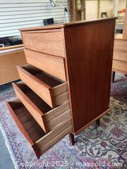 MaxSold Auction: MCM Teak 5-Drawer Dresser  - Toronto (Ontario, Canada) PARTNER MANAGED Reseller Online Auction - Queen Street Wt.