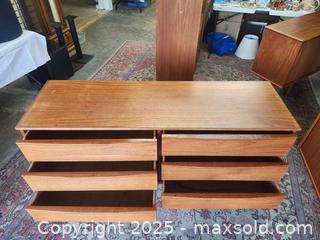 MaxSold Auction: MCM Teak 6-Drawer Dresser  - Toronto (Ontario, Canada) PARTNER MANAGED Reseller Online Auction - Queen Street Wt.