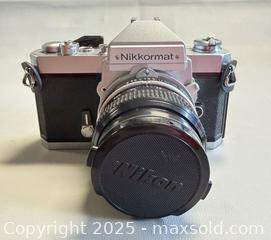 MaxSold Auction: Nikon Nikkormat FT2 35mm Film Camera with User Guide  - Toronto (Ontario, Canada) PARTNER MANAGED Reseller Online Auction - Queen Street Wt.