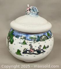 MaxSold Auction: Signed 1993 Michael Crumb Parent Bunny Rabbit Lidded Pottery Ceramic - Toronto (Ontario, Canada) PARTNER MANAGED Reseller Online Auction - Queen Street Wt.