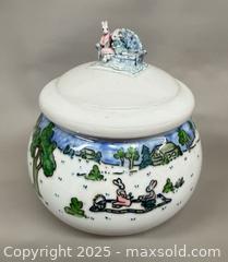 MaxSold Auction: Signed 1993 Michael Crumb Parent Bunny Rabbit Lidded Pottery Ceramic - Toronto (Ontario, Canada) PARTNER MANAGED Reseller Online Auction - Queen Street Wt.