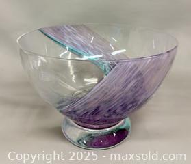 MaxSold Auction: Signed Caithness Art Glass Footed Bowl - Toronto (Ontario, Canada) PARTNER MANAGED Reseller Online Auction - Queen Street Wt.