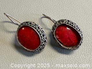 MaxSold Auction: Vintage 925 Coral Earrings, Vintage 925 Turquoise Earrings & Vintage Pearl Earrings - All Marked   - Toronto (Ontario, Canada) PARTNER MANAGED Reseller Online Auction - Queen Street Wt.