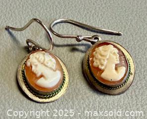 MaxSold Auction: Vintage 925 Silver Camo Earrings - Marked  - Toronto (Ontario, Canada) PARTNER MANAGED Reseller Online Auction - Queen Street Wt.