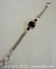 MaxSold Auction: Vintage 925 Silver Gemstone Bracelet - Marked  - Toronto (Ontario, Canada) PARTNER MANAGED Reseller Online Auction - Queen Street Wt.