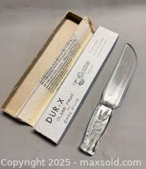 MaxSold Auction: Vintage Dur-X Glass Fruit & Cake Cutting Tool in Original Box - Toronto (Ontario, Canada) PARTNER MANAGED Reseller Online Auction - Queen Street Wt.