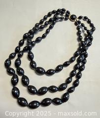 MaxSold Auction: Vintage German 3-Strand Black Bead Necklace  - Toronto (Ontario, Canada) PARTNER MANAGED Reseller Online Auction - Queen Street Wt.