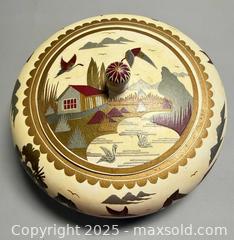 MaxSold Auction: Vintage Hand Painted Wooden Box / Lidded Bowl   - Toronto (Ontario, Canada) PARTNER MANAGED Reseller Online Auction - Queen Street Wt.