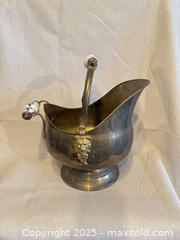 MaxSold Auction: Brass Art Nouveau Coal Scuttle with Ceramic Handles - Toronto (Ontario, Canada) SELLER MANAGED Downsizing Online Auction -  Weston Road (CONDO)