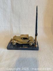 MaxSold Auction: Brass Car Desk Pen Holder on Marble Base - Toronto (Ontario, Canada) SELLER MANAGED Downsizing Online Auction -  Weston Road (CONDO)