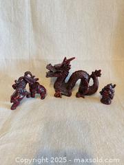 MaxSold Auction: Chinese Cinnabar-Style Resin Figurine Set: Dragon, Elephants, Buddha - Toronto (Ontario, Canada) SELLER MANAGED Downsizing Online Auction -  Weston Road (CONDO)