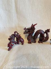MaxSold Auction: Chinese Cinnabar-Style Resin Figurine Set: Dragon, Elephants, Buddha - Toronto (Ontario, Canada) SELLER MANAGED Downsizing Online Auction -  Weston Road (CONDO)