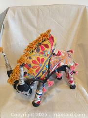 MaxSold Auction: Hand-Embroidered Fabric Animal Sculpture with Beads & Tassels - Toronto (Ontario, Canada) SELLER MANAGED Downsizing Online Auction -  Weston Road (CONDO)