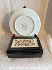 MaxSold Auction: Japanese Lacquered Decorative Jewelry Box with Matching Plate - Toronto (Ontario, Canada) SELLER MANAGED Downsizing Online Auction -  Weston Road (CONDO)