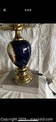 MaxSold Auction: Lamp Cobalt Love Story Scene 2 pieces 28” Vintage - Toronto (Ontario, Canada) SELLER MANAGED Downsizing Online Auction -  Weston Road (CONDO)