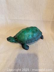 MaxSold Auction: Malachite Glass Turtle Trinket / Jewelry Box, 8.5 in - Toronto (Ontario, Canada) SELLER MANAGED Downsizing Online Auction -  Weston Road (CONDO)