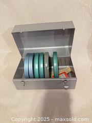 MaxSold Auction: Metal Film Reel Storage Box with 6 Small Reels (8mm/Super 8) - Toronto (Ontario, Canada) SELLER MANAGED Downsizing Online Auction -  Weston Road (CONDO)