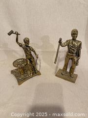 MaxSold Auction: Pair of Brass Worker Figurines – Blacksmith and Miner - Toronto (Ontario, Canada) SELLER MANAGED Downsizing Online Auction -  Weston Road (CONDO)