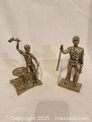 MaxSold Auction: Pair of Brass Worker Figurines – Blacksmith and Miner - Toronto (Ontario, Canada) SELLER MANAGED Downsizing Online Auction -  Weston Road (CONDO)