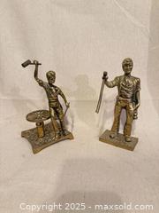 MaxSold Auction: Pair of Brass Worker Figurines – Blacksmith and Miner - Toronto (Ontario, Canada) SELLER MANAGED Downsizing Online Auction -  Weston Road (CONDO)