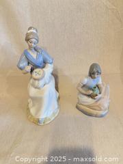 MaxSold Auction: Pair Spanish Porcelain Figurines, Woman Sewing & Woman with Vase - Toronto (Ontario, Canada) SELLER MANAGED Downsizing Online Auction -  Weston Road (CONDO)