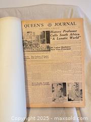 MaxSold Auction: Queen's Journal 1959–1960 Bound Volume Nos. 1–37 - Toronto (Ontario, Canada) SELLER MANAGED Downsizing Online Auction -  Weston Road (CONDO)