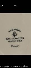 MaxSold Auction: Royal Doulton Regency Gold Dinner Plate 12 pieces and Salad Plates 10 pieces Made in Engla - Toronto (Ontario, Canada) SELLER MANAGED Downsizing Online Auction -  Weston Road (CONDO)