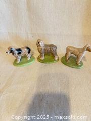 MaxSold Auction: Set of 3 Glazed Ceramic/Porcelain Dog Figurines 4”, Made in England  - Toronto (Ontario, Canada) SELLER MANAGED Downsizing Online Auction -  Weston Road (CONDO)