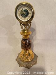 MaxSold Auction: Victorian Rococo Revival Brass Mantel Clock with Enamel Dial - Toronto (Ontario, Canada) SELLER MANAGED Downsizing Online Auction -  Weston Road (CONDO)