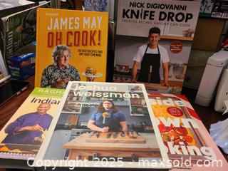 MaxSold Auction: Cookbook Lot 5 Titles Mixed Cuisine Various Chefs - Toronto (Ontario, Canada) SELLER MANAGED Downsizing Online Auction - Mcadam Avenue
