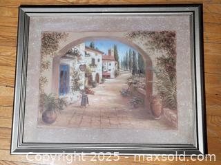MaxSold Auction: Framed Vivian Flasch A Quiet Town Print - Toronto (Ontario, Canada) SELLER MANAGED Downsizing Online Auction - Mcadam Avenue