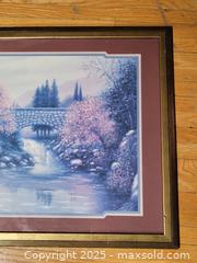 MaxSold Auction: Joe Sambataro Cherry Blossom Trees Decorative Framed Landscape Print  - Toronto (Ontario, Canada) SELLER MANAGED Downsizing Online Auction - Mcadam Avenue