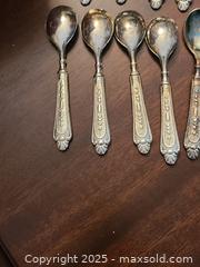 MaxSold Auction: Made In Italy Silverplate Dessert Spoons Set of 24 - Toronto (Ontario, Canada) SELLER MANAGED Downsizing Online Auction - Mcadam Avenue