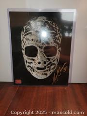 MaxSold Auction: Signed Gerry Cheevers Mask Goalie Photo with COA - Toronto (Ontario, Canada) SELLER MANAGED Downsizing Online Auction - Mcadam Avenue
