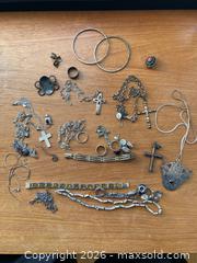 MaxSold Auction: Large lot of 925 and 950 stamped Silver Jewelry  - Ottawa (Ontario, Canada) SELLER MANAGED Downsizing Online Auction - Grove Avenue