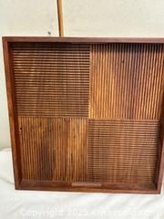 MaxSold Auction: 2 Wooden Trays with 12 Gold & 5 Enamel Napkin Rings - Livermore (California, USA) SELLER MANAGED Estate Sale Online Auction - Hansen Road