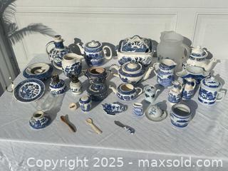 MaxSold Auction: Assorted Blue & White Transferware China Lot (approx. 31 pcs) - Livermore (California, USA) SELLER MANAGED Estate Sale Online Auction - Hansen Road