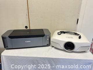 MaxSold Auction: Canon PRO-100 Photo Printer & Epson Home Theater Projector 5040UB - Livermore (California, USA) SELLER MANAGED Estate Sale Online Auction - Hansen Road