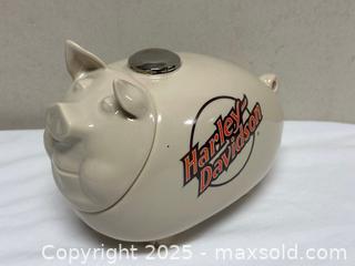 MaxSold Auction: Harley-Davidson Printed Logo Ceramic Cookie Jar - Livermore (California, USA) SELLER MANAGED Estate Sale Online Auction - Hansen Road