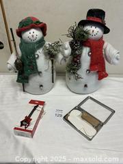 MaxSold Auction: Holiday Snowman Figurines (Set of 2) + More - Livermore (California, USA) SELLER MANAGED Estate Sale Online Auction - Hansen Road