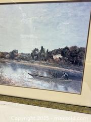 MaxSold Auction: Lot of 2 Framed Landscape Artworks, Stretched Canvas and Matted Print - Livermore (California, USA) SELLER MANAGED Estate Sale Online Auction - Hansen Road