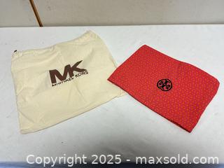 MaxSold Auction: Lot of 2 Luxury Dust Bags — Tory Burch & Michael Kors - Livermore (California, USA) SELLER MANAGED Estate Sale Online Auction - Hansen Road
